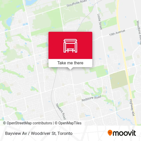 Bayview Av / Woodriver St map