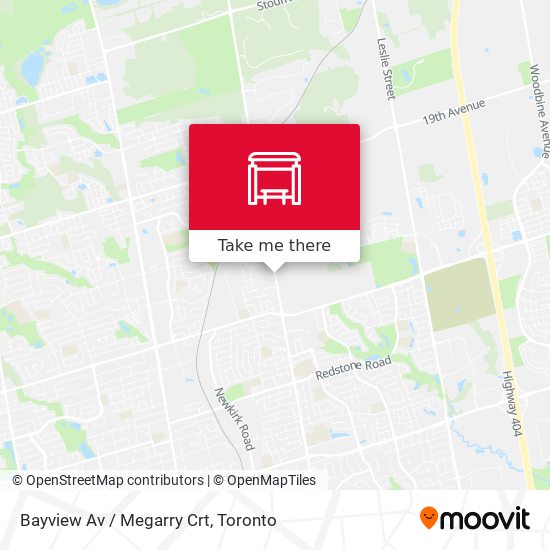 Bayview Av / Megarry Crt map