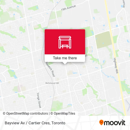 Bayview Av / Cartier Cres map