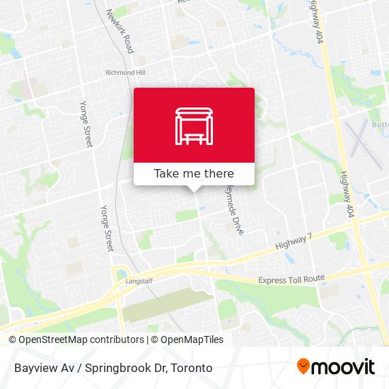 Bayview Av / Springbrook Dr map