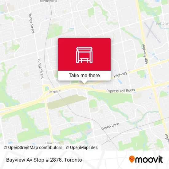 Bayview Av Stop # 2878 map