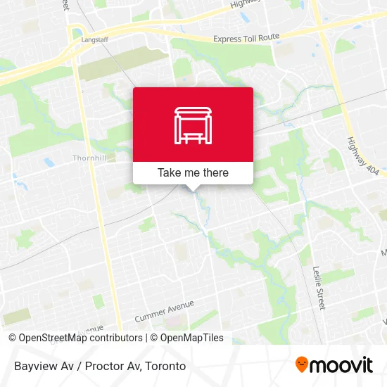 Bayview Av / Proctor Av map