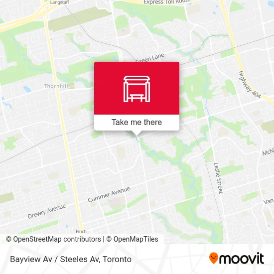 Bayview Av / Steeles Av map
