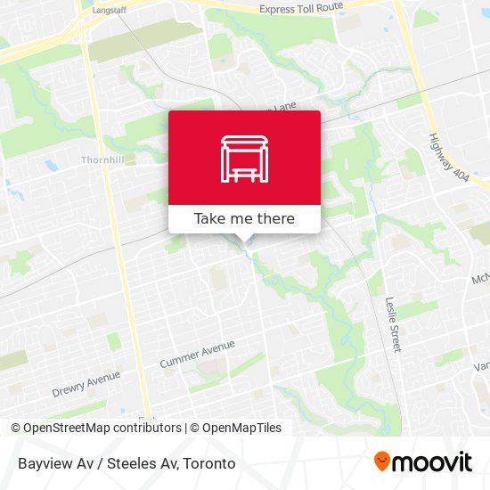 Bayview Av / Steeles Av map