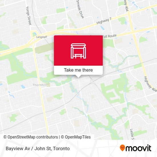 Bayview Av / John St map