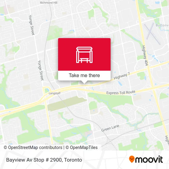Bayview Av Stop # 2900 map