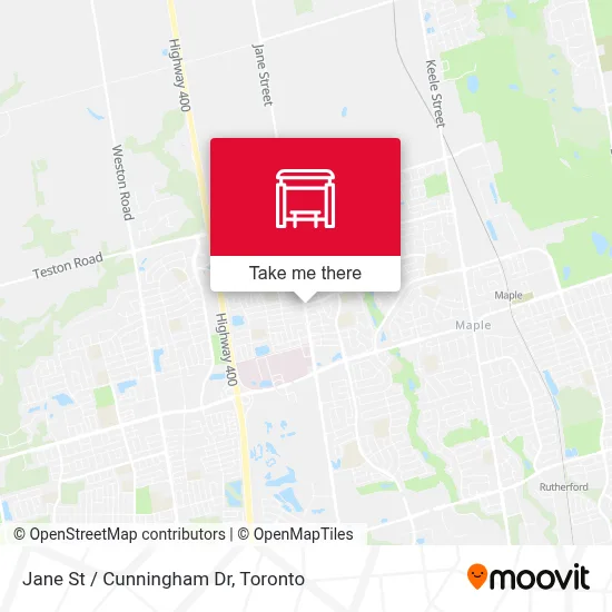 Jane St / Cunningham Dr map