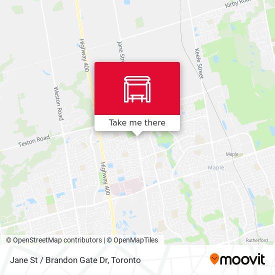 Jane St / Brandon Gate Dr map