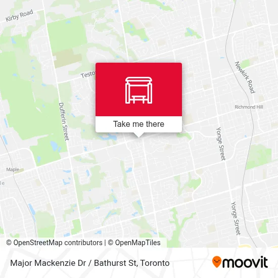 Major Mackenzie Dr / Bathurst St map