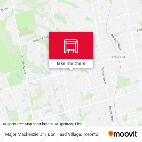 Major Mackenzie Dr / Don Head Village map