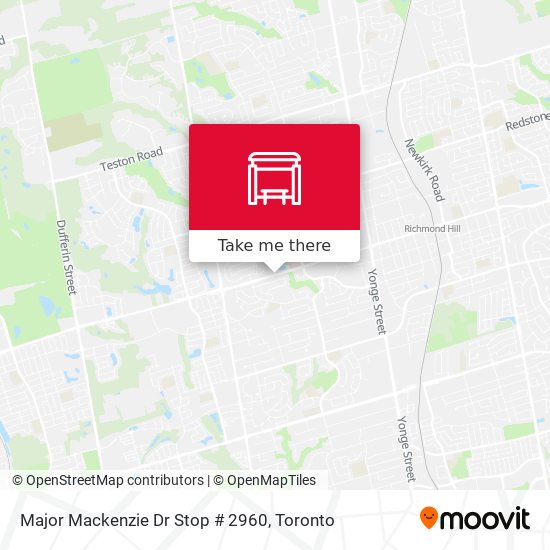 Major Mackenzie Dr Stop # 2960 plan