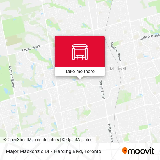 Major Mackenzie Dr / Harding Blvd map