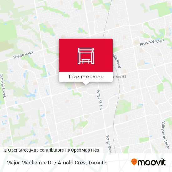 Major Mackenzie Dr / Arnold Cres map