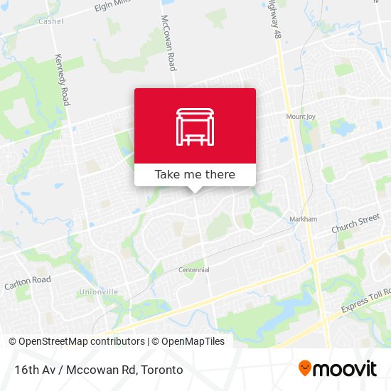 16th Av / Mccowan Rd map