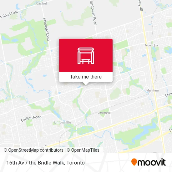 16th Av / the Bridle Walk map