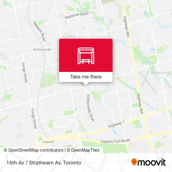 16th Av / Strathearn Av map