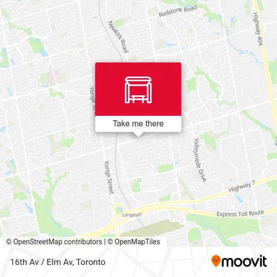 16th Av / Elm Av map