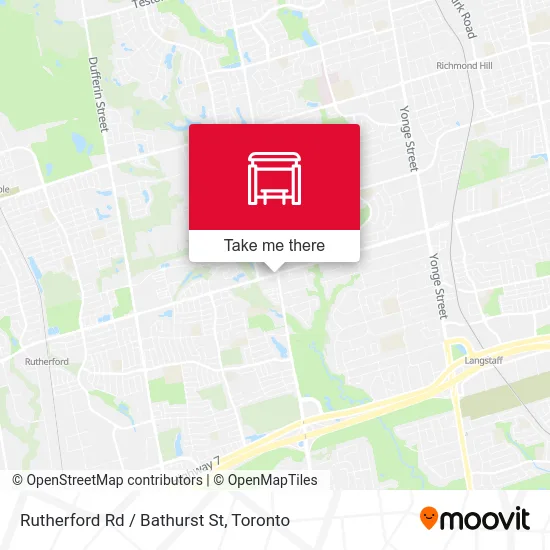 Rutherford Rd / Bathurst St map