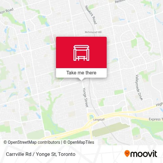 Carrville Rd / Yonge St map