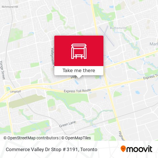 Commerce Valley Dr Stop # 3191 plan