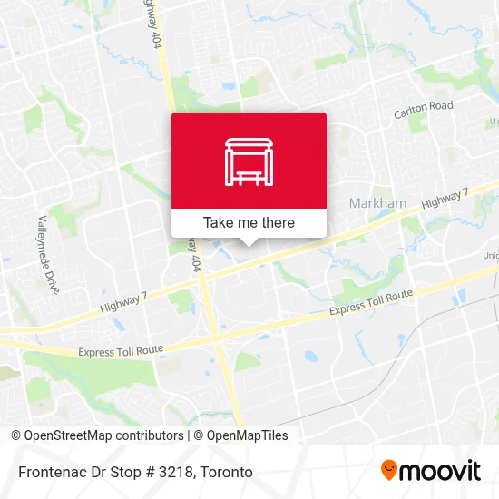 Frontenac Dr Stop # 3218 map