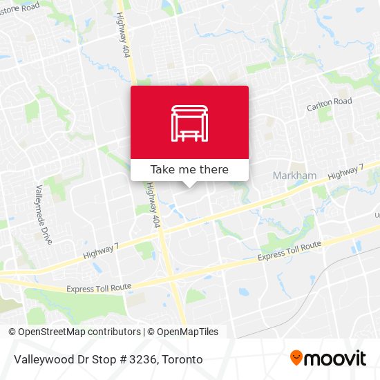 Valleywood Dr Stop # 3236 map