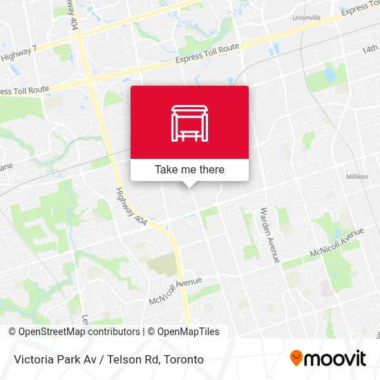 Victoria Park Av / Telson Rd map