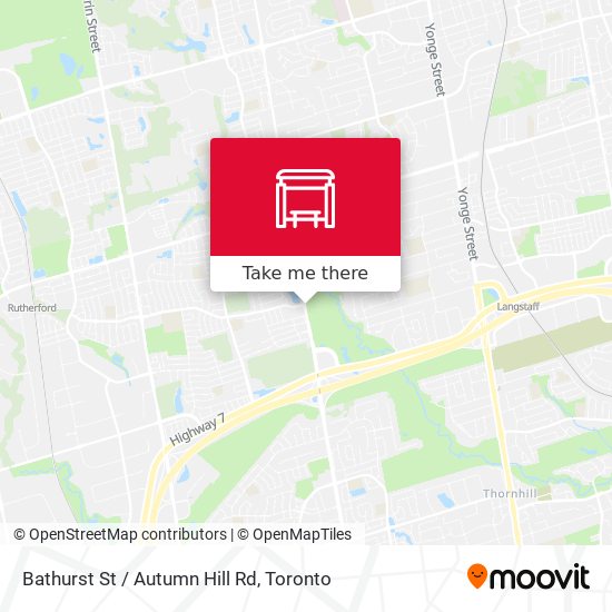 Bathurst St / Autumn Hill Rd map