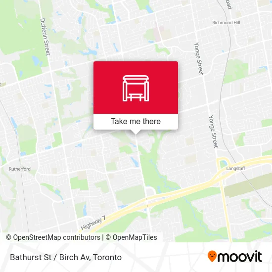 Bathurst St / Birch Av map