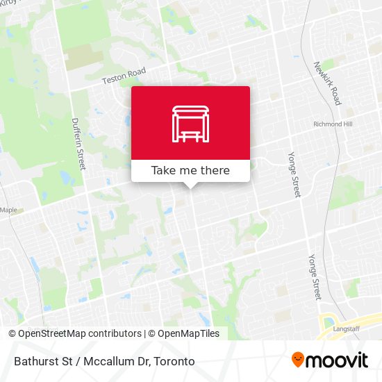 Bathurst St / Mccallum Dr plan