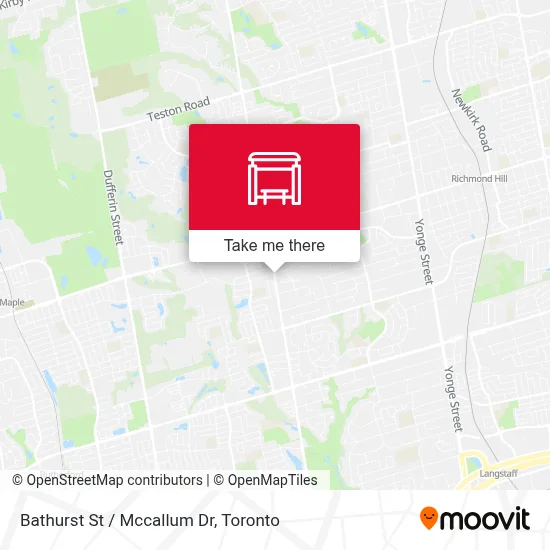 Bathurst St / Mccallum Dr map