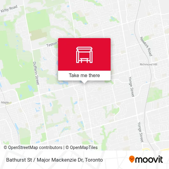 Bathurst St / Major Mackenzie Dr map