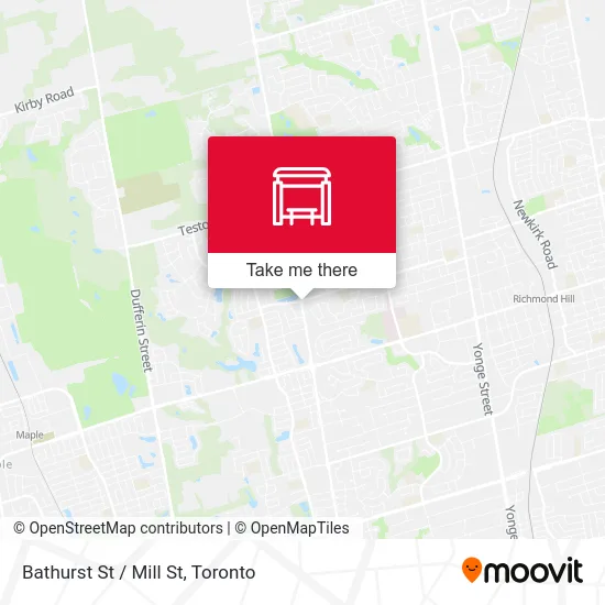 Bathurst St / Mill St map