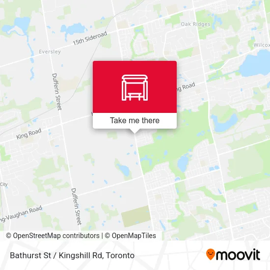 Bathurst St / Kingshill Rd map