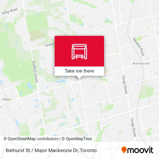 Bathurst St / Major Mackenzie Dr map