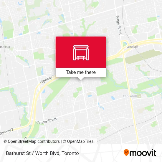 Bathurst St / Worth Blvd map