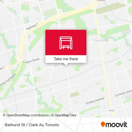 Bathurst St / Clark Av map