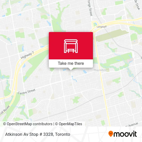 Atkinson Av Stop # 3328 map