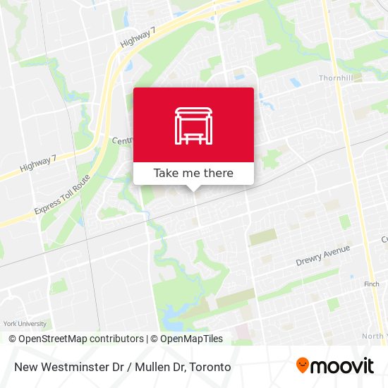 New Westminster Dr / Mullen Dr map