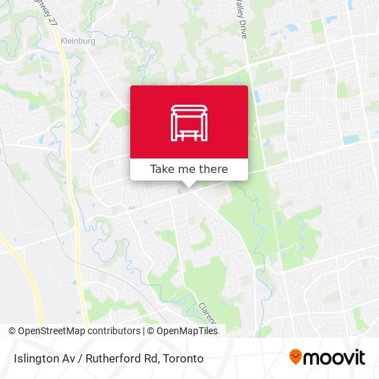 Islington Av / Rutherford Rd map
