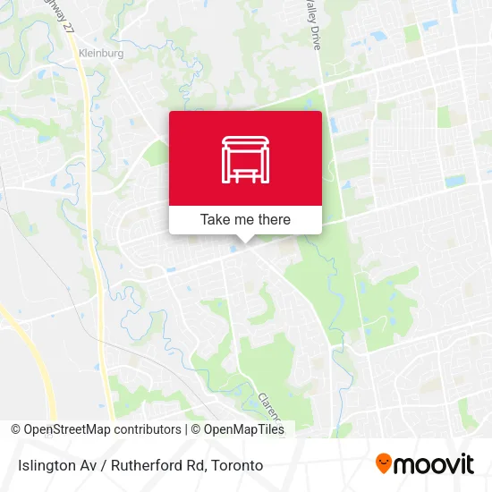Islington Av / Rutherford Rd map