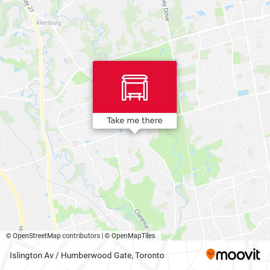 Islington Av / Humberwood Gate map