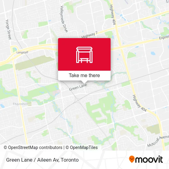 Green Lane / Aileen Av map