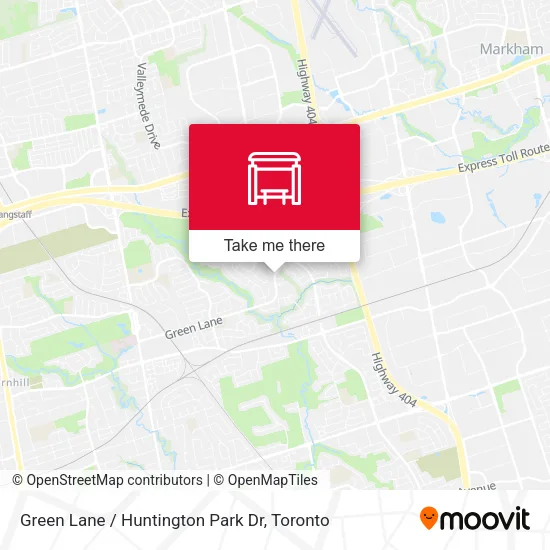 Green Lane / Huntington Park Dr map
