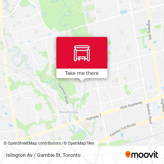 Islington Av / Gamble St map
