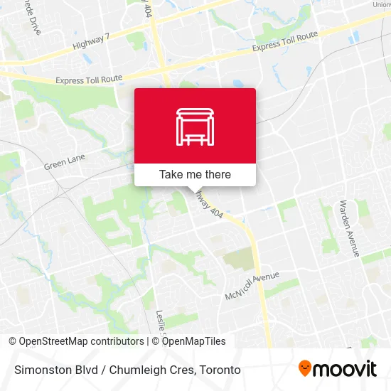 Simonston Blvd / Chumleigh Cres map