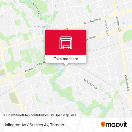 Islington Av / Steeles Av map