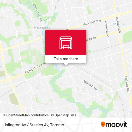 Islington Av / Steeles Av map