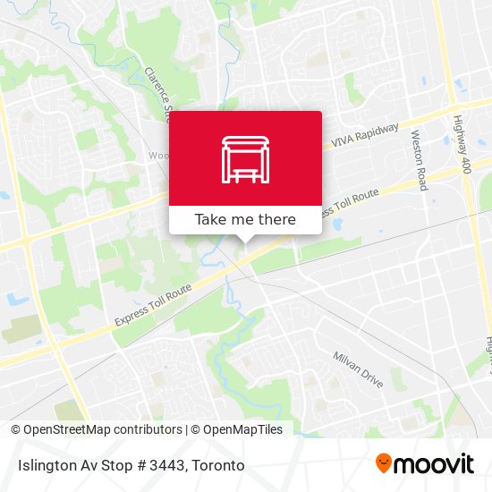 Islington Av Stop # 3443 plan