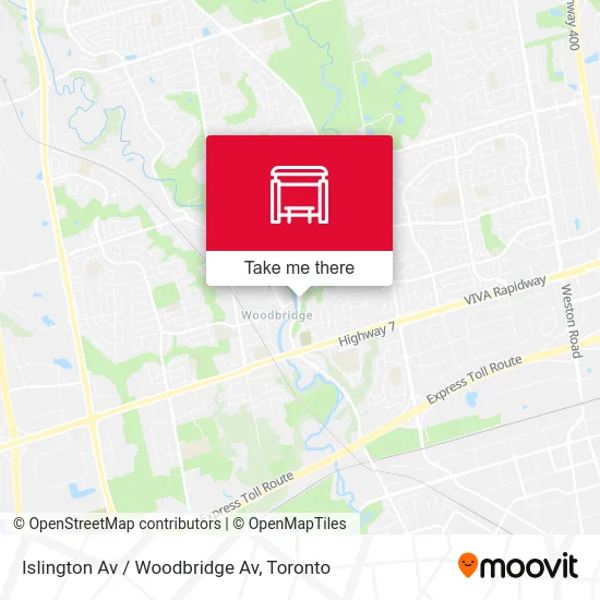 Islington Av / Woodbridge Av map